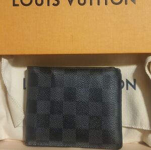 Louis Vuitton Dark Checkered Wallet
